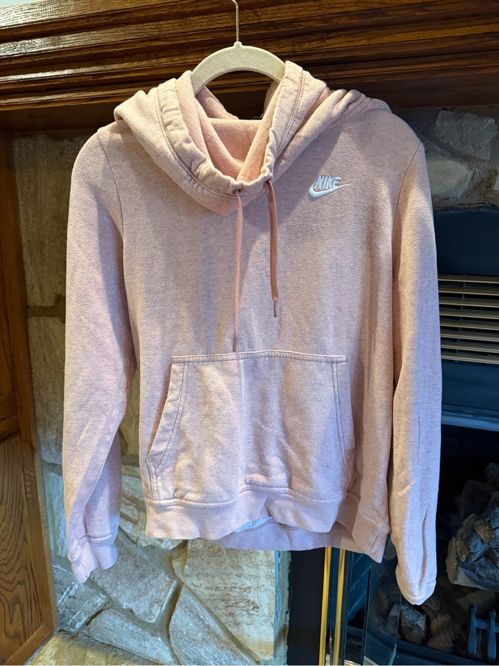 Nike Women’s Light Pink Hooded Pullover Sweatshirt